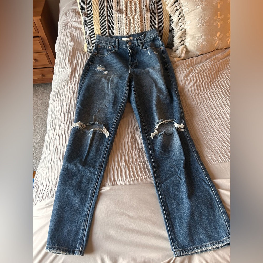 PacSun NEW Eco Medium Distresses Dad Jean 27 - Picture 2 of 5
